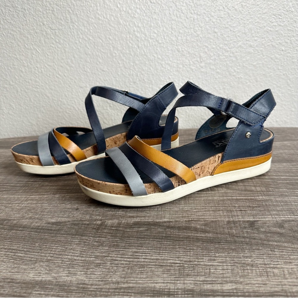 PIKOLINOS Blue and Yellow Sandals